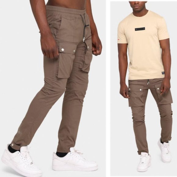 Club Paradise Mens Resort Cargo Pants Light Khaki 2XL - Picture 7 of 9